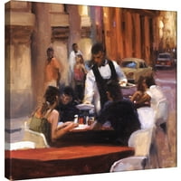 Slike, kubanska ulica kafića, 20x20, ukrasna zidna umjetnost platna