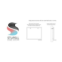 Stupell Industries suvremeni cvjetni oblici grafičke umjetničke galerije omotana platna za tisak zidne umjetnosti, dizajn by Liz