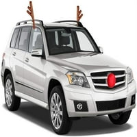 Sterling Auto božićni jeleni komplet za opremu za opremu za automobile- Rogovi automobila i nos