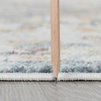 Tradicionalni tepih u tamnoplavoj boji, krem unutarnja staza, lako se čisti