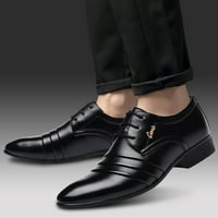 Muške kožne cipele Na vezanje u poslovnom stilu, Ležerne udobne cipele za vjenčanje, cipele za muško odijelo