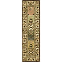 Klasični cvjetni tepih od vune s geometrijskim uzorcima, multi, 2 '3 18'