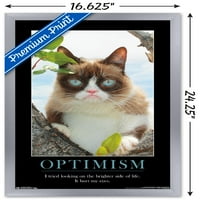 Mrzovoljna mačka-plakat na bočnom zidu svjetliji, 14.725 22.375