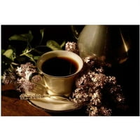 Zaštitni znak likovna umjetnost Kava i lila ujutro Canvas Art by Lois Bryan