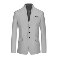 Muški casual sportski kaput klasični jednoredni poslovni sako s dugim rukavima s ovratnikom, ugrađeni Casual lagani sakoi za odijela