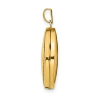 Primalno zlato karatno žuto zlato dijamantski dizajn ovalnog mešaja s lancem konopa kabela