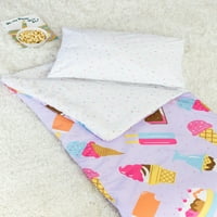 Dječja vreća za spavanje od mikrovlakana za dječake i djevojčice s jastučnicom