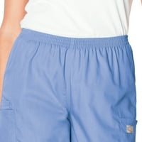 Ženske rastezljive teretne hlače širokog kroja s 3 džepa 83221