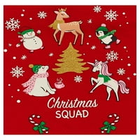 Božićni i blagdanski top s dugim rukavima za djevojčice i pidžama Set za trčanje, veličine 4 i plus