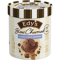 Edy's Dreyerov spori izmučeni dvostruki frige Brownie Light sladoled, košer, paket, 48oz