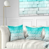 Jedinstveno plave kocke mozaika - suvremeni jastuk za bacanje - 16x16