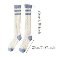 Rasprodaja ženskih čarapa zimske čarape od koraljnog flisa srednje duljine za spavanje domaće čarape do sredine teleta tople plišane
