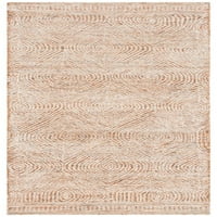 Apstraktni tepih od vune u geometrijskom uzorku od Bjelokosti, hrđa, 2 '3 12'