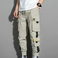 Muške modne hip hop ulične Harem hlače rastezljive teretne hlače jogging hlače nove