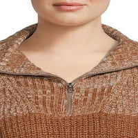 Terra & Sky Women's Plus Size TroutAt Zip džemper