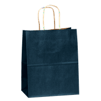 Flexicore Packaging® 8 x4.75 x10 - - mornarsko plave kraft papirnate vrećice, kupovina, mehanizaciju, zabava, poklon torbe