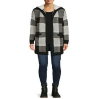 Nema granica Juniori JACQUARD CARDIGAN SA FAU SHERPA HOOD