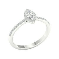 10k dijamantni zaručnički prsten od bijelog zlata