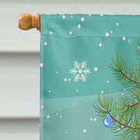 4145 veselo božićno drvce Zastava Norvic terijera platno veličina kuće velika, višebojna