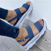 Ljetne ženske sandale s ravnim debelim potplatom, modne Ležerne sandale za plažu