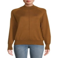 Vremenski i TRU džemper s dugim rukavima za ženski vrat
