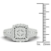 12K dijamantni zaručnički prsten od 14k bijelog zlata