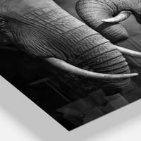 Slonovi koji pokazuju naklonost slikajući umjetnički otisci