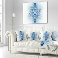 DesignArt Cabalistic Blue Star Flower - Sažetak jastuka za bacanje - 18x18