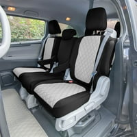 Grupni neoprenski prekrivači sjedala prilagođenih za-Honda Odyssey 2. redak set siva s osvježivačem zraka