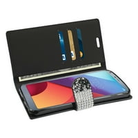 LG G dijamantski period novčanika u crnoj boji za upotrebu s LG G 2-pack