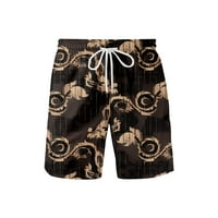 & Muške kratke hlače za plažu s cvjetnim printom ljetne kratke hlače s elastičnim strukom Muška havajska odjeća za plažu Casual s