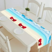 Dva srca ljetna staza za stol na plaži salveta za uređenje doma