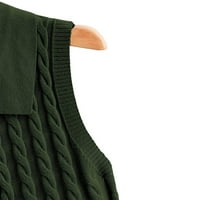 Kardigan za žene, ležerni pulover s izrezom u obliku slova u, košulja, Višebojni džemper bez rukava, prsluk, džemperi za žene