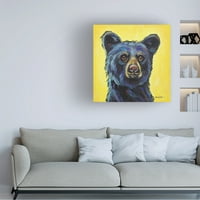 Studio crni medvjed Bernard ulje na platnu