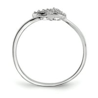 Prsten od srebra s kubičnim cirkonijem veličine 6. Fin nakit za žene darove za nju