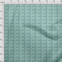 Jednobojna svilena prugasta tkanina U morsko zelenoj boji božićne snježne pahulje Zanatski dekor tiskana tkanina širine dvorišta