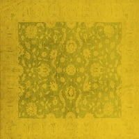 Tvrtka alt strojno pere pravokutne tradicionalne prostirke u orijentalnom stilu žute boje za unutarnje prostore, 3 '5'