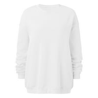 Majica s kapuljačom ženska ležerna majica s printom dugi pulover ispis slova s okruglim vratom s printom dugih rukava Ženska majica