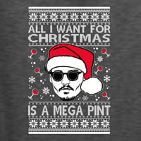 Divlji Bobbi, Johnnie Depp sve što želim za Božić je Mega-ružni Božićni džemper s grafičkim printom, Heather black, 3-n-n-n-n-n-n-n-n-n-n-n-n-n-n-n-n-n-n-n-n-n-n-n-n-n-n-n-n-n-n-n-n-n
