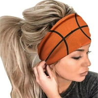 Široke ženske trake za glavu s bejzbolskim printom debele elastične trake za kosu veliki afrički sportski turban za jogu Pribor za