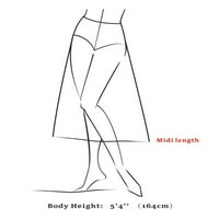 Jedinstvene ponude juniorke cvjetne elastične visoke struke zalupljene rupke s patentnim zatvaračem midi suknja