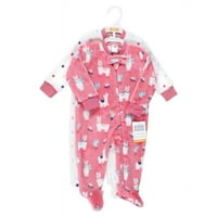 Plišani kostim za spavanje i Igre za djevojčice za novorođenčad, Lama, 0 mjeseci