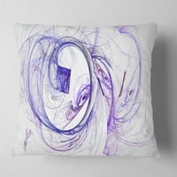 DesignArt puknuće dimne plave boje - Abstraktni jastuk za bacanje - 18x18