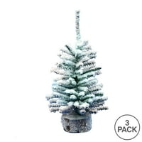 Umjetno božićno drvce od jata Mini borova od 12, Set od 3