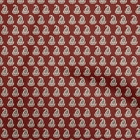 + rajon Šifon Bordo tkanina u azijskom stilu s uzorkom paislee tkanina za prošivanje odjeće Uradi Sam Tkanina s otiskom širine dvorišta