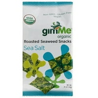 GIMME Organske morske sol pečene grickalice morske alge, 0. oz