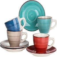 8-dijelni set posuđa od keramike za kavu šareni set za večeru set za 4 osobe