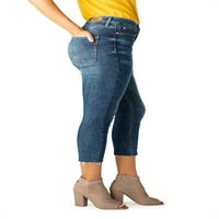 Potpis Levi Strauss & Co. Ženski visoki gležanj Skinny Skinny odsječene traperice