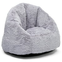 Delta Children Cozee Fluffy stolica, veličina klinaca, siva