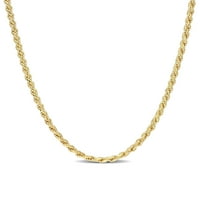 Ogrlica od lanca od sterling srebra obložena žutim zlatom s bljeskalicom